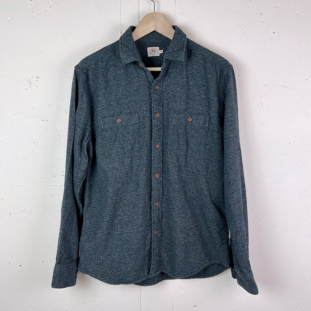 Faherty Cotton Flannel Button Down Shirt
